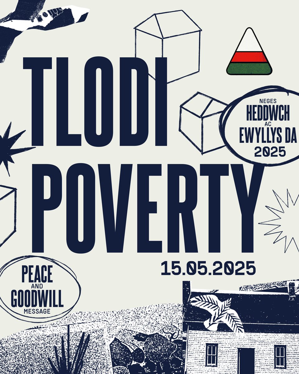 🕊 Thema Neges Heddwch ac Ewyllys Da yr Urdd eleni yw tlodi.
 
🌎 On 15 May, our Peace Message on poverty will be shared with the world.
 
🕊 #Heddwch2025
👉 urdd.cymru/heddwch