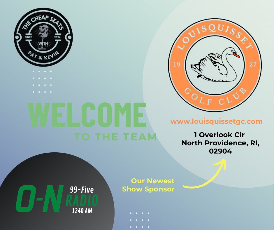 We’re excited to announce our newest sponsor – Louisquisset Golf Club ⛳️

Located right in the heart of the city of N. Providence, Louisquisset offers a stunning 9-hole course designed by U.S. Open Champion Ken Venturi. Whether you're looking for a fun, challenging round of golf