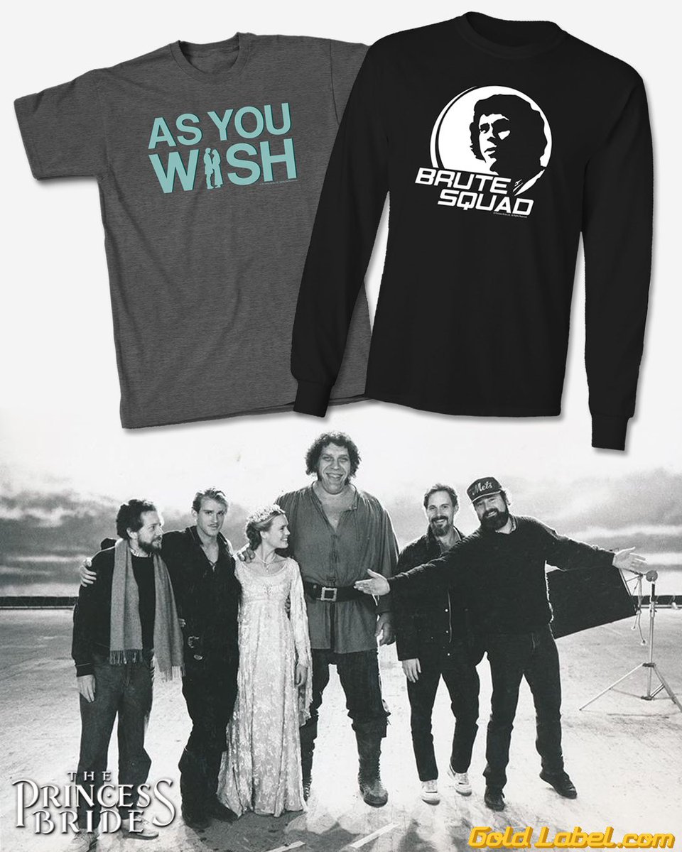 Happy birthday to the leader of this incredible squad, Rob Reiner! (damn, this pic is AMAZING, just missing some key players🥹!) #theprincessbride 

goldlabel.com/pages/the-prin…