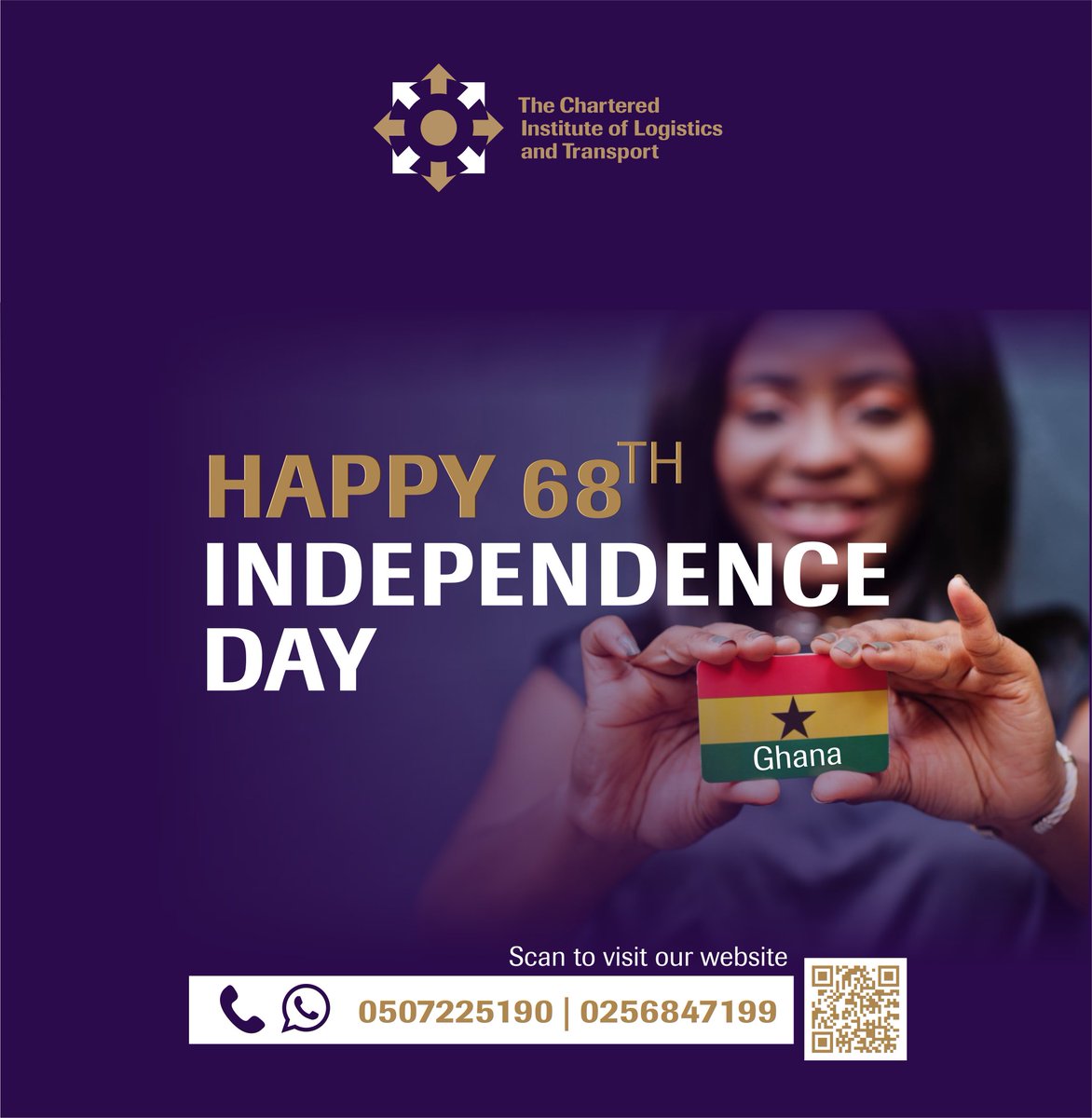 Happy 68th Independence Day to all Ghanaians! 

May it be a day of celebration, pride, and reflection on the nation's rich history and heritage.

We are StrongerTogether.