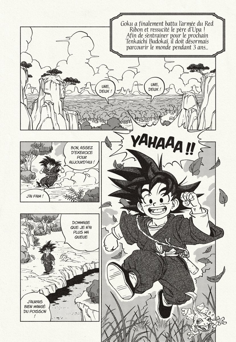 ThomasduCrest's tweet image. Cela fait maintenant un an que Maitre Toriyama nous a quitté et j'ai voulu lui rendre hommage en dessinant une petite histoire dans son style.  
J'espère que vous apprécierez la lire autant que j'ai apprécié la dessiner!
🧵