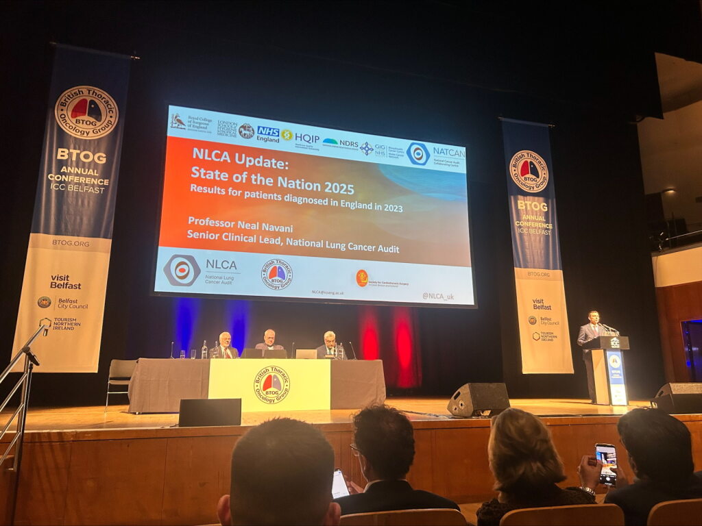 National Lung Cancer Audit (@nlca_uk) on Twitter photo ⭐️Did you see Prof Neal Navani, NLCA Senior Clinical Lead, at the BTOG annual conference this week presenting on the upcoming NLCA State of the Nation 2025 report?
<a href="/HQIP/">Healthcare Quality Improvement Partnership</a> <a href="/NATCAN_news/">National Cancer Audit Collaborating Centre</a> <a href="/LungConsultant/">LungSpecialist</a> <a href="/Roy_Castle_Lung/">Roy Castle Lung Cancer Foundation</a> <a href="/BTOGORG/">BTOG</a> ⭐️Did you see Prof Neal Navani, NLCA Senior Clinical Lead, at the BTOG annual conference this week presenting on the upcoming NLCA State of the Nation 2025 report?
<a href="/HQIP/">Healthcare Quality Improvement Partnership</a> <a href="/NATCAN_news/">National Cancer Audit Collaborating Centre</a> <a href="/LungConsultant/">LungSpecialist</a> <a href="/Roy_Castle_Lung/">Roy Castle Lung Cancer Foundation</a> <a href="/BTOGORG/">BTOG</a>