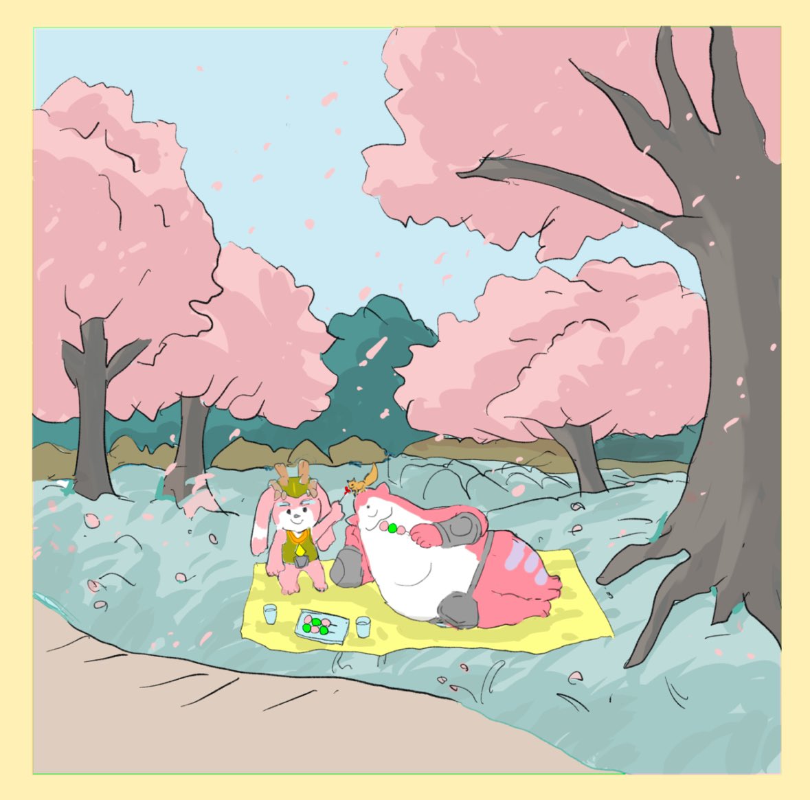 「来年もふたりでお団子食べようね」
「うん🍡」
#ローモバ
#アトチャレ63
IGG ID 
1049317650