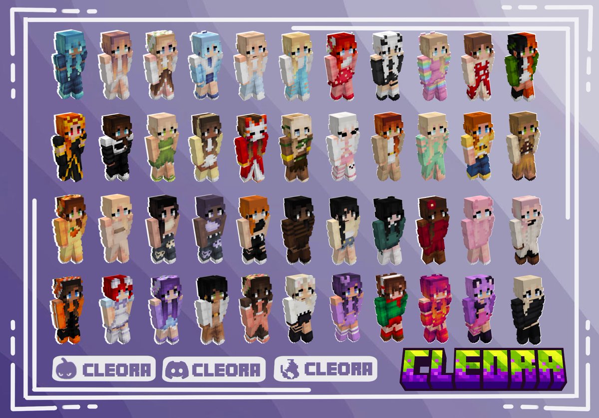 RealCleora's tweet image. Any Minecraft vtubers and streamers need a new Minecraft skin? 👀
I do OCs, avi’s, fursona/sonas, furry & more. Both bedrock & java compatible!
#minecraft #vtubers #minecraftjava #minecraftbedrock #bedrock #minecraftvtubers #streamers #minecraftstreamers #minecraftroleplay…