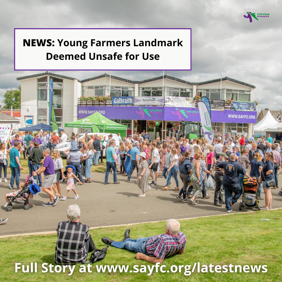 SAYFC's tweet image. 🗞️NEWS: Young Farmers Centre Deemed Unsafe for Use
You can read the full story here:
sayfc.org/young-farmers-…
If you would like to donate to our Big Build campaign fundraising towards a new home for SAYFC, follow the link below:
sayfc.enthuse.com/profile

#youngfarmersis #yfbigbuild