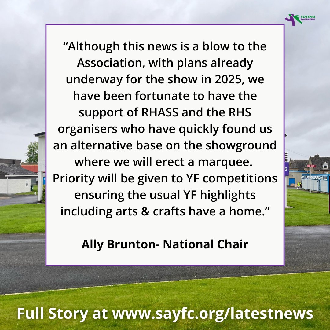 SAYFC's tweet image. 🗞️NEWS: Young Farmers Centre Deemed Unsafe for Use
You can read the full story here:
sayfc.org/young-farmers-…
If you would like to donate to our Big Build campaign fundraising towards a new home for SAYFC, follow the link below:
sayfc.enthuse.com/profile

#youngfarmersis #yfbigbuild