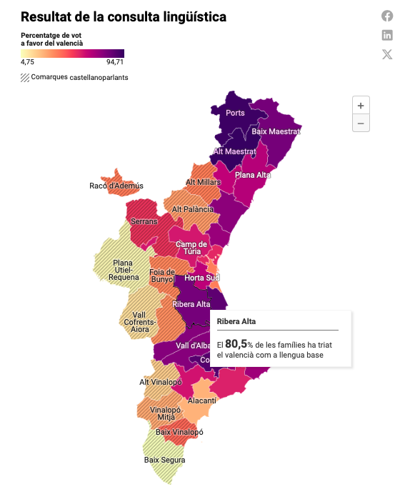 El Temps (@eltemps_cat) on Twitter photo ⚠️Un gràfic interactiu, comarca a comarca, amb els resultats de la consulta lingüística.
Per <a href="/violetatena/">violetatena</a> i Vanesa Prieto
Aquí: eltemps.cat/article/65936/… ⚠️Un gràfic interactiu, comarca a comarca, amb els resultats de la consulta lingüística.
Per <a href="/violetatena/">violetatena</a> i Vanesa Prieto
Aquí: eltemps.cat/article/65936/…