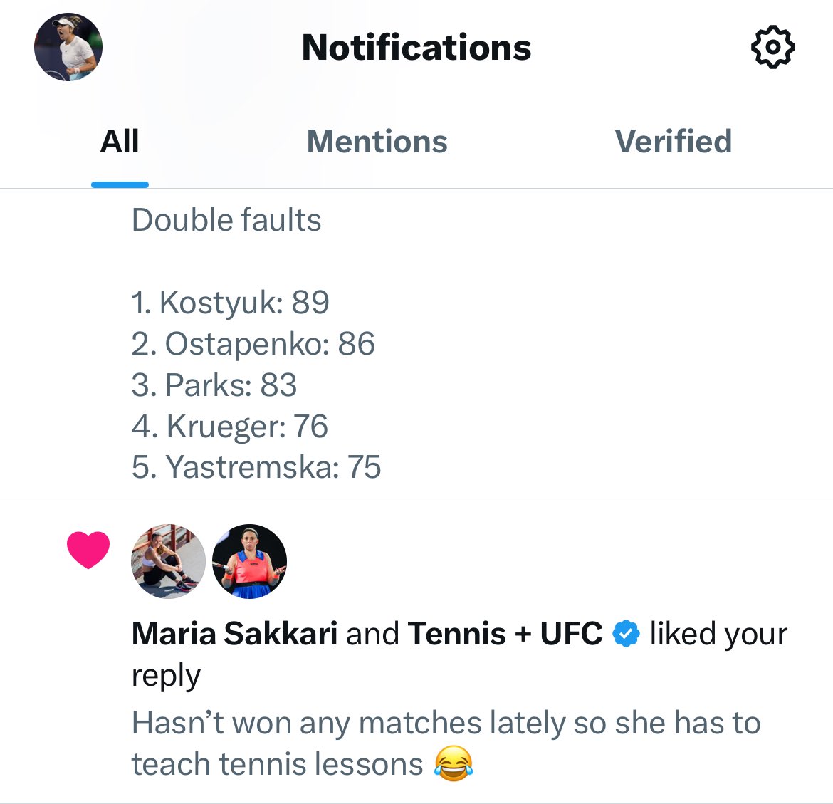 sabapenko's tweet image. ⁦⁦@mariasakkari⁩ I’m sorry 😭 I’m actually a very big fan. Good luck in IW