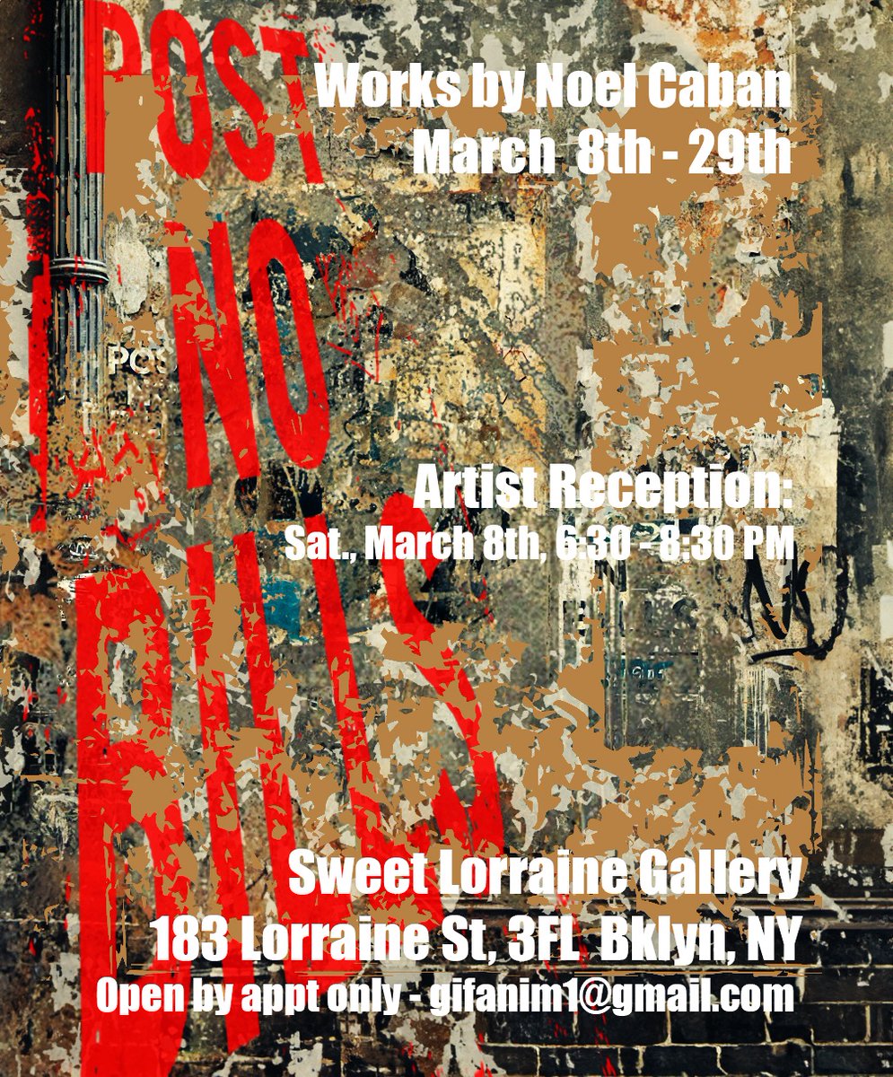 Sat. Mar 8th - 6:30 to 8:30 PM.  Reception. #artists  #gallery