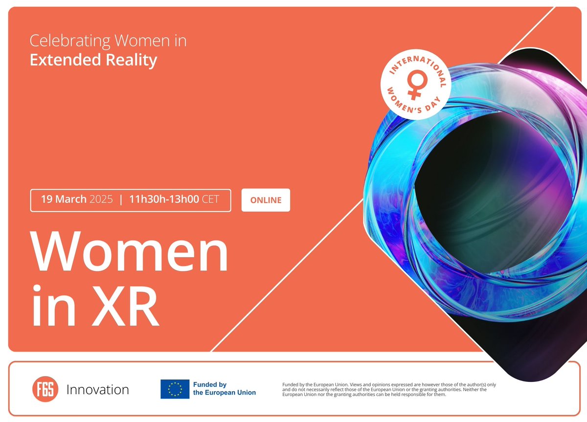 XR2Learn (@xr2learn_eu) on Twitter photo ♀️Join our "Women in #XR" webinar: meet powerful women from <a href="/VOXReality_eu/">VOXReality</a>, SERMAS, <a href="/HecofProject/">HECOF Project</a>, <a href="/MasterXR_EU/">Master_XR</a> & <a href="/CORTEX2EU/">CORTEX2</a>💪
Women are still underrepresented in 5/8 of #STEM fields. Let’s build a more inclusive future in XR! ✨
🗓️19.03.25
⏰11:30 CET
🔗f6s.com/women-in-xr-we… ♀️Join our "Women in #XR" webinar: meet powerful women from <a href="/VOXReality_eu/">VOXReality</a>, SERMAS, <a href="/HecofProject/">HECOF Project</a>, <a href="/MasterXR_EU/">Master_XR</a> & <a href="/CORTEX2EU/">CORTEX2</a>💪
Women are still underrepresented in 5/8 of #STEM fields. Let’s build a more inclusive future in XR! ✨
🗓️19.03.25
⏰11:30 CET
🔗f6s.com/women-in-xr-we…