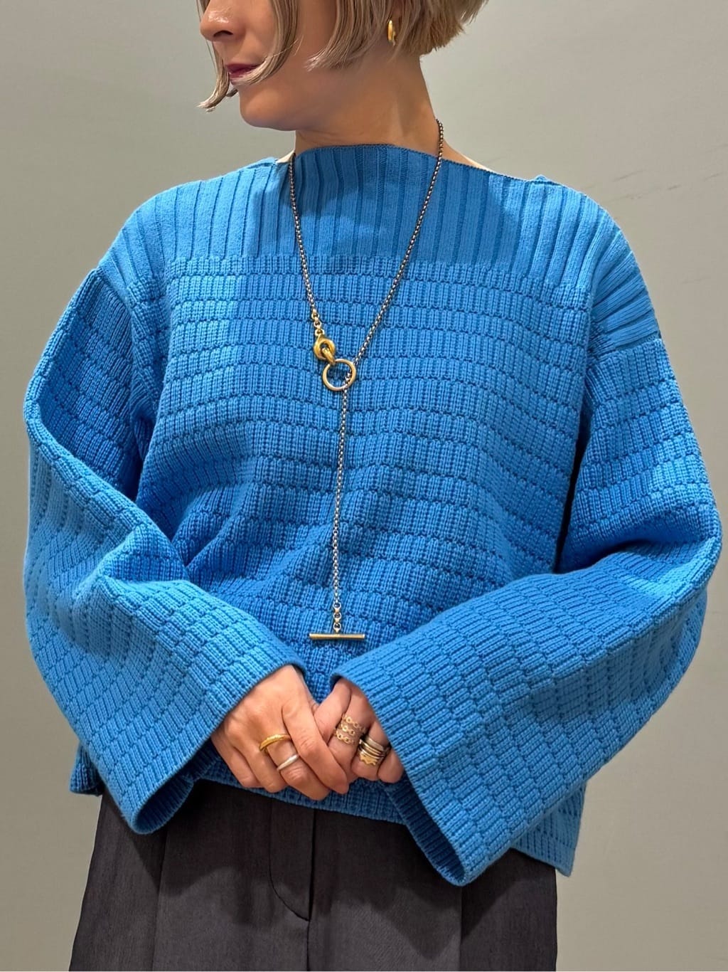 鈴木保奈美さん着*マーガレットハウエル MHL 2022チルデン ニット ベスト 鈴木保奈美さん着*マーガレットハウエル MHL 2022チルデン