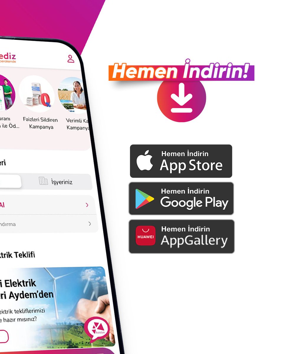 İşlem kolaylığı deyince aklınıza ne geliyor? Bizim aklımıza Gediz Perakende Mobil Uygulaması geliyor!

Fatura ödeme, borç sorgulama, yeni abonelik, online randevu, tüketim bilgileri görüntüleme ve daha pek çok işlemi mobil uygulama üzerinden hızla ve kolayca