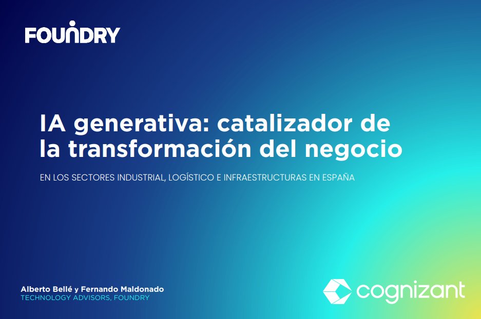 La #genAI está transformando el ámbito industrial, logístico y de infraestructuras, impulsando eficiencia, #innovación y sostenibilidad. Descubre en este documento de <a href="/Cognizant/">Cognizant</a> cómo esta tecnología optimiza operaciones y genera valor en estos sectores. 
bit.ly/4hrtx0t