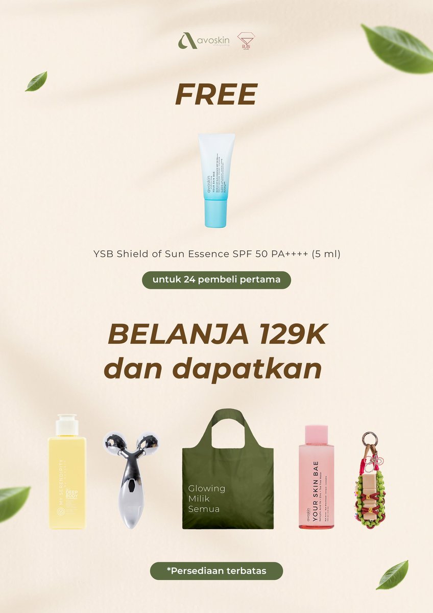 avoskinbeauty's tweet image. Nah, kegiatan di Offline Event ini banyak banget dan terbuka buat Sahabat Avo! Akan ada fun activity, booth Avoskin, pengembalian kemasan kosong, sampai Iftar bersama! Buat Offline Event-nya sendiri akan ada di:

🗓️ 8 Maret 2025
🕰️ 14.00-19.00 WIB
📍 VRTX Compound Space,…