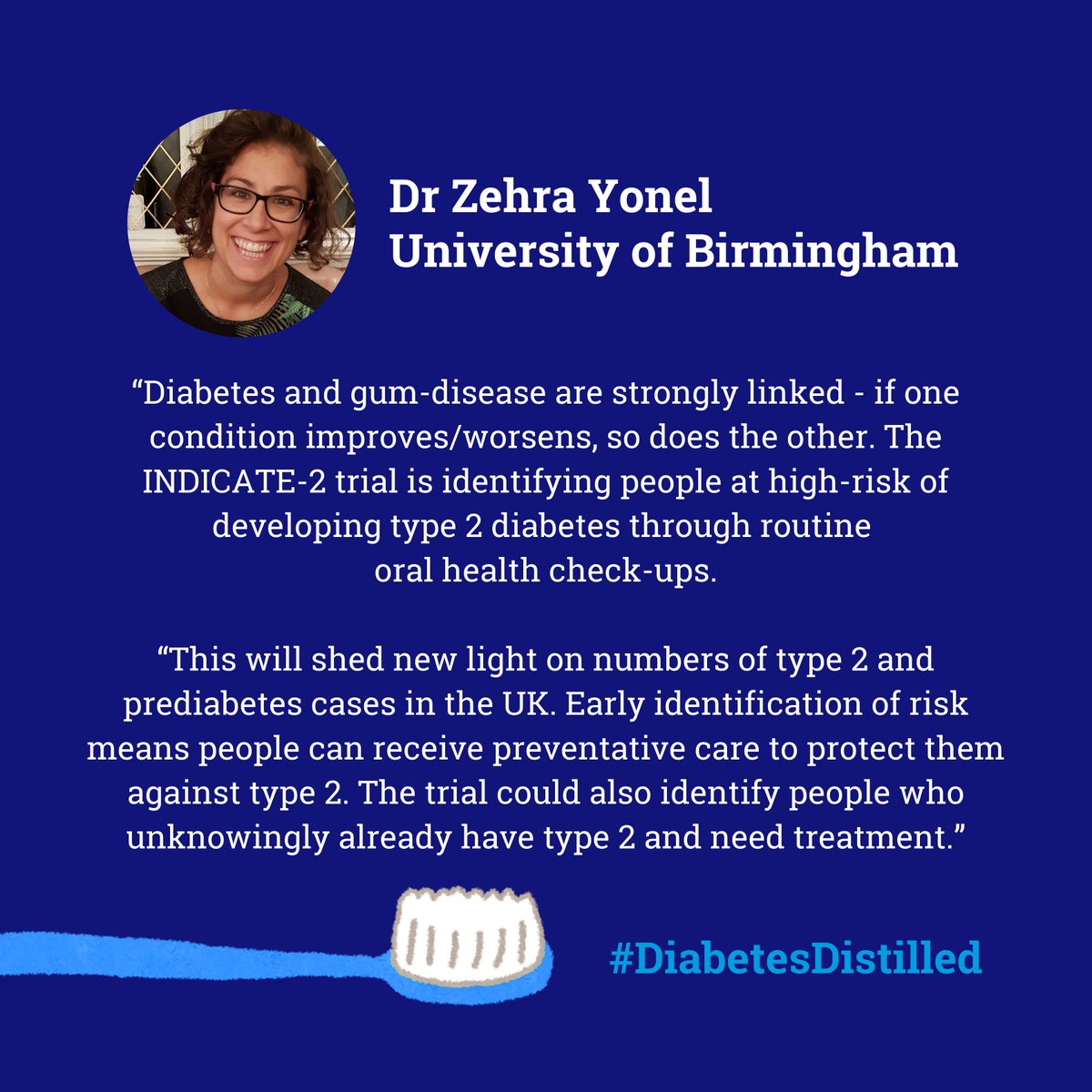 Diabetes UK Research (@duk_research) on Twitter photo It's #NationalDentistsDay and we're celebrating Dr Zehra Yonel's #research which is looking at how our dental health can be a window into #Type2Diabetes risk🔎👄
<a href="/zehra_yonel/">Zehra Yonel</a> It's #NationalDentistsDay and we're celebrating Dr Zehra Yonel's #research which is looking at how our dental health can be a window into #Type2Diabetes risk🔎👄
<a href="/zehra_yonel/">Zehra Yonel</a>