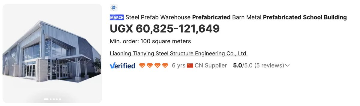 For a school of decent size, one needs 12 classrooms of 10x6m, a school hall of 30x30m, some offices in about 100m square - a total of max 3000 square metres (3 floors, so plot of 1000 square metres needed), the building cost comes to 185m, assembly and installation around 50m,