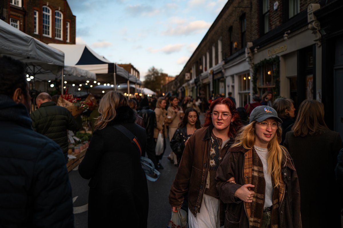 Dress like me, we're buying bagels and flowers. East London, 2023.