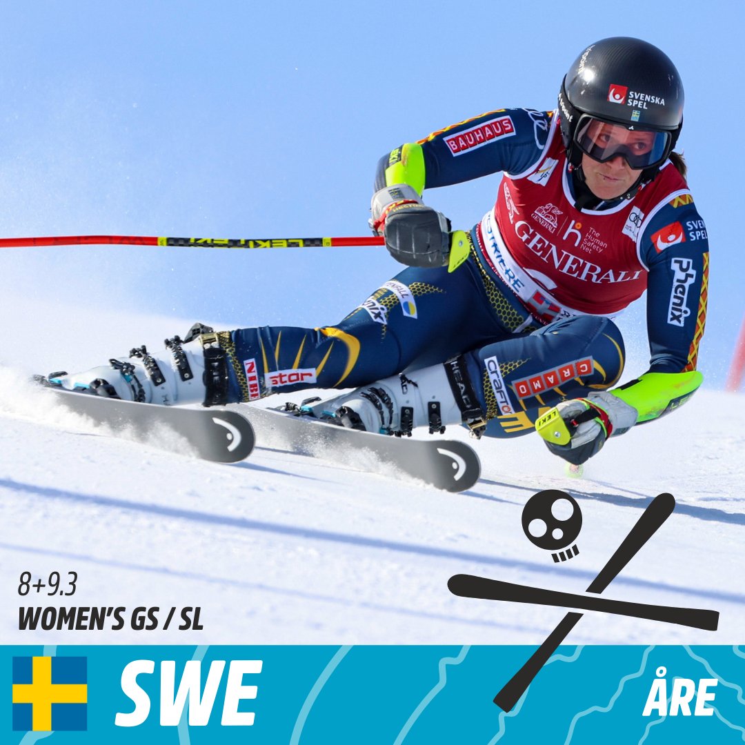 Sara Hector is already looking forward to racing in front of her home fans in Sweden

Saturday 09:30 / 12:30 CET Giant Slalom
Sunday 09:30 / 12:30 CET Slalom

Photo: @gepapictures
