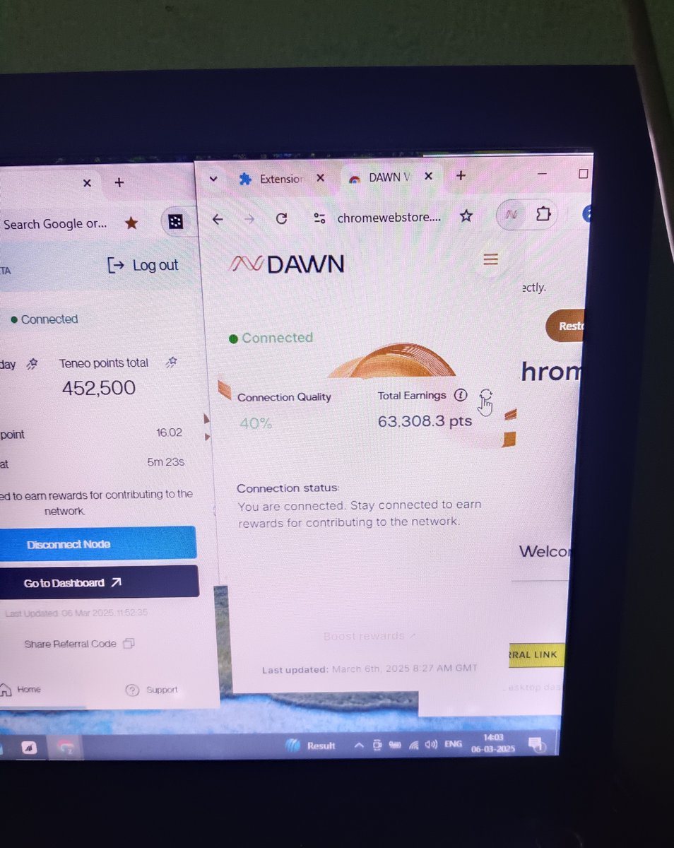 iamvz04's tweet photo. It is fixed now โ
...... #Dawn node is running ๐ #Dawnvalidator https://t.co/VL6yq0ajQb