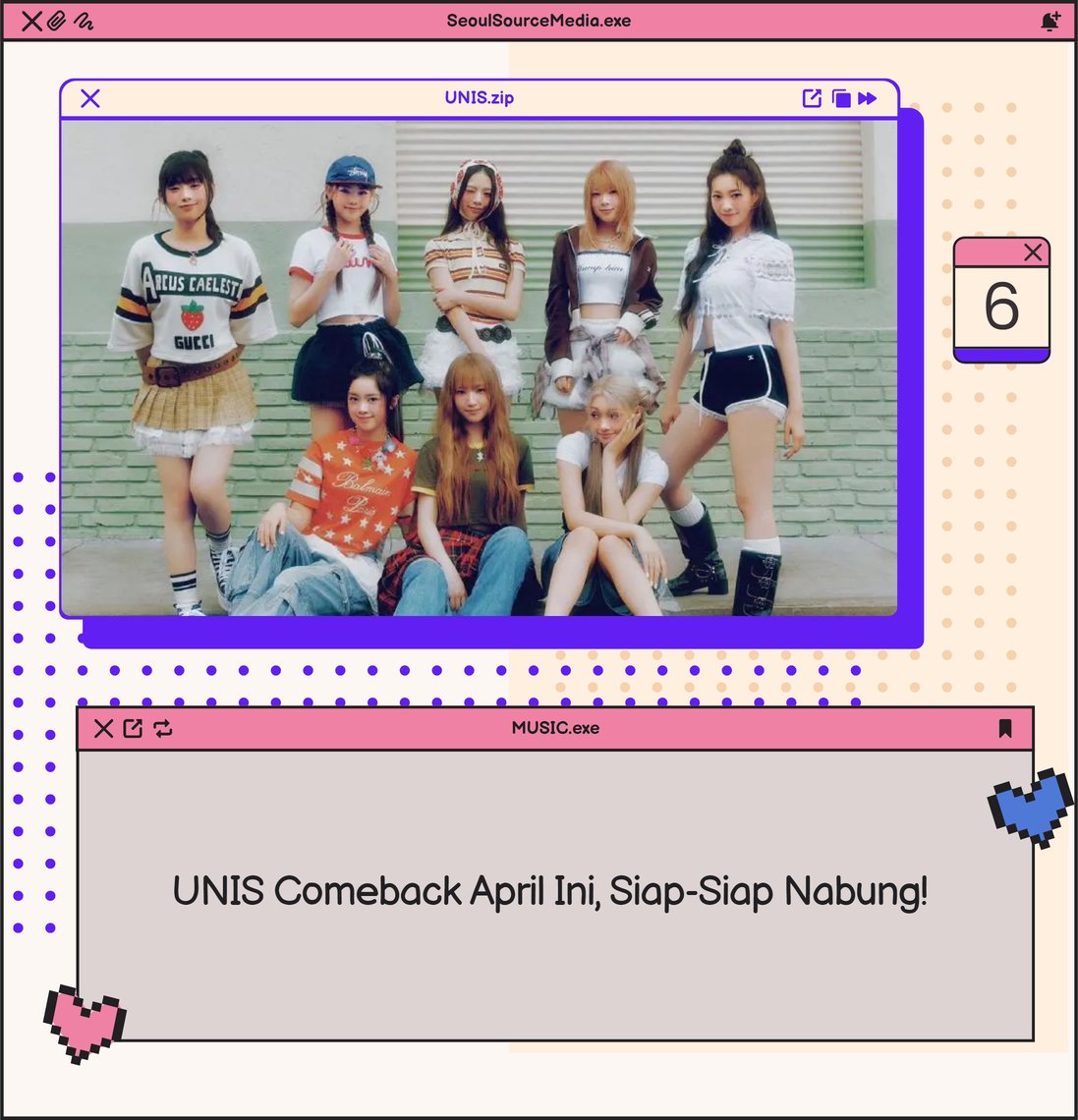 kpopdankdramaid's tweet photo. UNIS Siap Guncang Musim Semi dengan Comeback dan Tur Asia! #UNIS #Comeback #MusimSemi #TurAsia #Kpop
Selengkapnya undefined
-K.Gaeul https://t.co/uJunXnOjhG