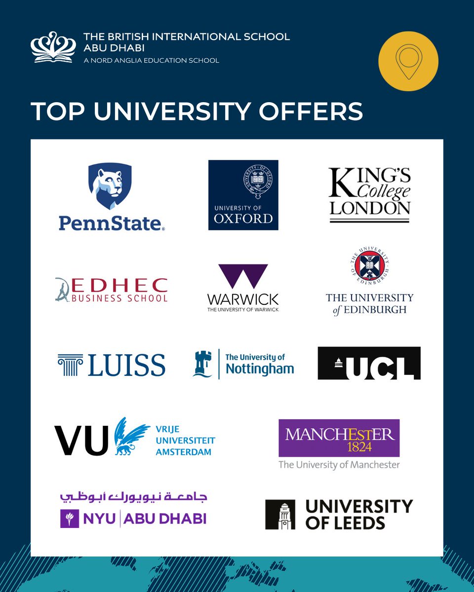 bis_ad's tweet image. 📷 Our Year 13 students are reaching new heights, securing offers from some of the world’s top universities across the UK, Europe, and the US! 📷📷
From the University of Oxford, to EDHEC and Penn State, their dedication and hard work are paving the way for their futures.