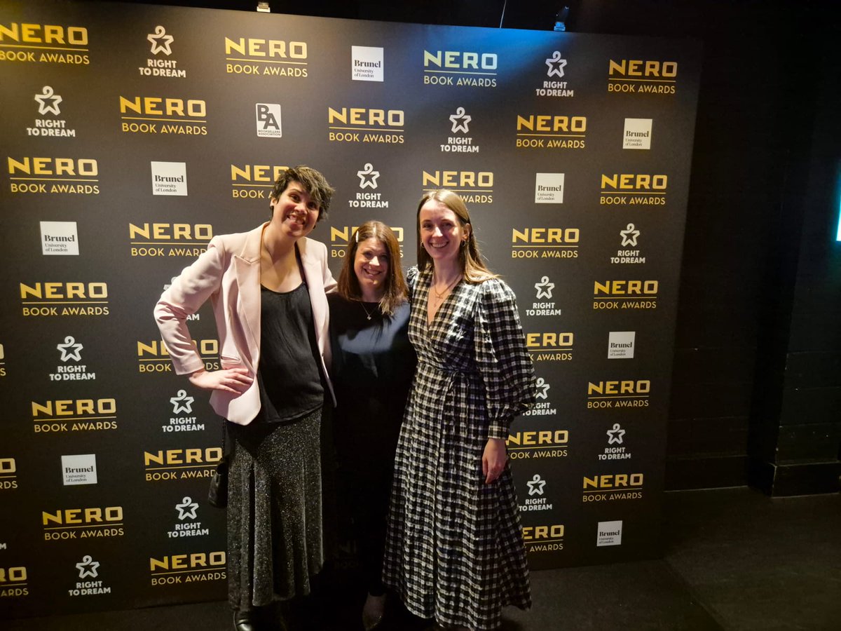 catherinebruton's tweet image. A huge honour to be shortlisted for the @nerobookawards alongside awesome writers @PatrickNess5 @scarlettdunmore and amazing winner @LondonBessie Such a fun time at the glitzy awards do last night too! @hannah_prutton @NosyCrow @DuncanZoe
