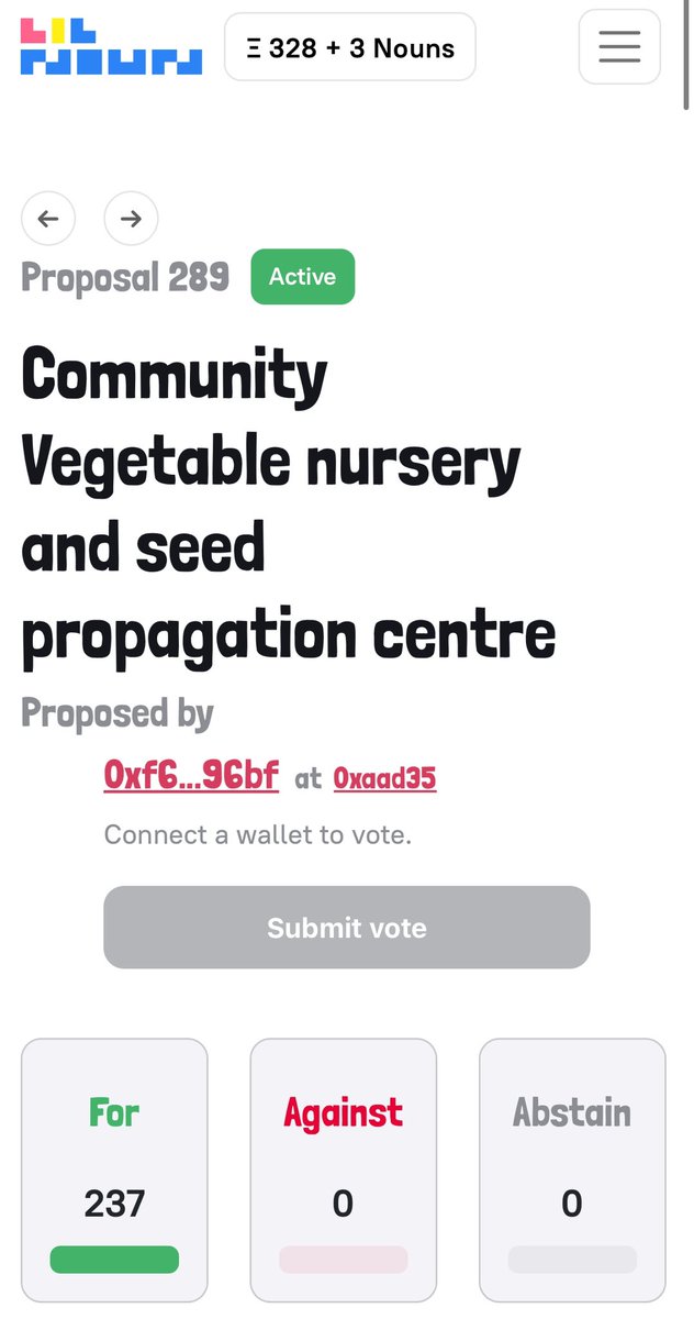 's tweet image. クレメントさん@cn47006 がリナウンズに再提案しました。

lilnouns.wtf/vote/289

皆さんもぜひご注目ください。

応援どうぞよろしくお願いいたします。