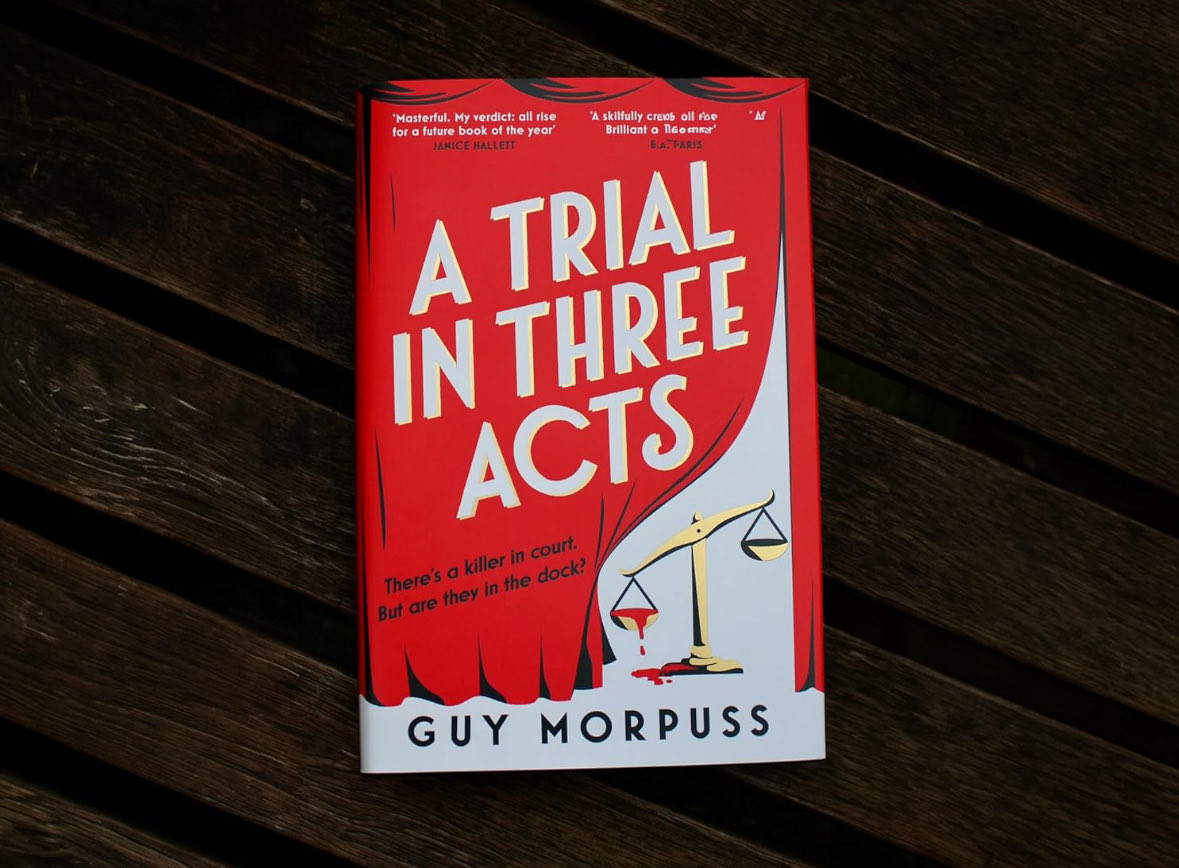 Happiest of happy publication days 🥂 to the wonderful ⁦<a href="/guymorpuss/">Guy Morpuss</a>⁩ for his brilliant new book #ATrialInThreeActs ⚖️ A strong contender for my book of the year - and I swear that’s the whole truth and nothing but the truth 🤩 Out now from ⁦⁦<a href="/ViperBooks/">Viper Books</a>⁩