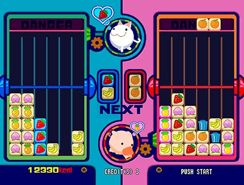 AllN64Games's tweet photo. Kuru Kuru Fever

A fruit-themed puzzle game for the Aleck 64 arcade system. Has a neat mechanic where matching your character's favourite fruit will flip the play area.

Read More: https://t.co/ZPfXawjpXa https://t.co/NjUStDJRTl