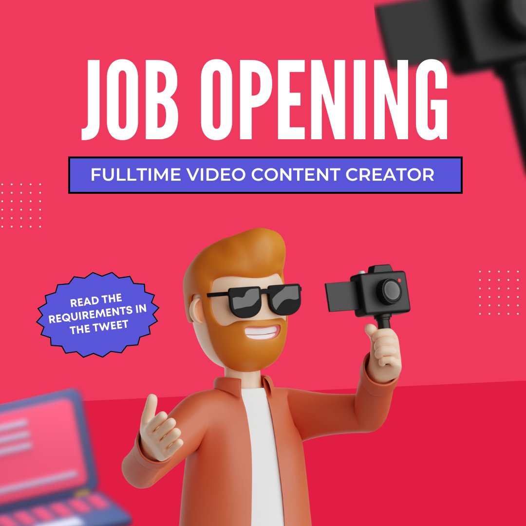 กำลังมองหานักสร้างสรรค์เนื้อหาวิดีโอแบบเต็มเวลาเพื่อถ่ายทำ ตัดต่อ และผลิตวิดีโอที่เน้นไปที่ร้านอาหารเพื่อลงโซเชียลมีเดีย (Facebook, Instagram, TikTok, YouTube Shorts) เงินเดือน: 25,000-35,000 บาท/เดือน แสดงความคิดเห็นหรือ DM เพื่อสมัครได้เลย!