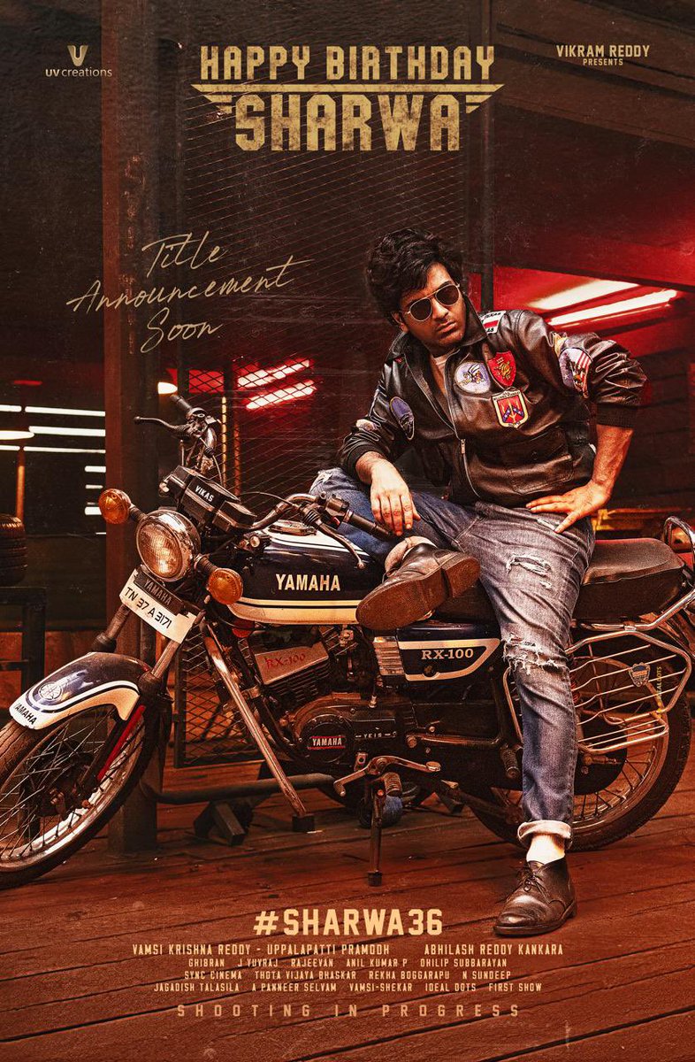 Yuvraj (@dopyuvraj) on Twitter photo mesmerizing <a href="/ImSharwanand/">Sharwanand</a> sirβ€βπ₯
May this year be filled with blockbuster adventures π₯π₯
#Sharwa36 title announcement soon.
#HBDSharwa
#MalvikaNair <a href="/abhilashkankara/">Abhilash Reddy Kankara</a> <a href="/rajeevan69/">Rajeevan Nambiar</a> @ghibranvaibodha <a href="/dopyuvraj/">Yuvraj</a> <a href="/dhilipaction/">Dhilip Subbarayan</a> @Syncinema <a href="/UV_Creations/">UV Creations</a> mesmerizing <a href="/ImSharwanand/">Sharwanand</a> sirβ€βπ₯
May this year be filled with blockbuster adventures π₯π₯
#Sharwa36 title announcement soon.
#HBDSharwa
#MalvikaNair <a href="/abhilashkankara/">Abhilash Reddy Kankara</a> <a href="/rajeevan69/">Rajeevan Nambiar</a> @ghibranvaibodha <a href="/dopyuvraj/">Yuvraj</a> <a href="/dhilipaction/">Dhilip Subbarayan</a> @Syncinema <a href="/UV_Creations/">UV Creations</a>