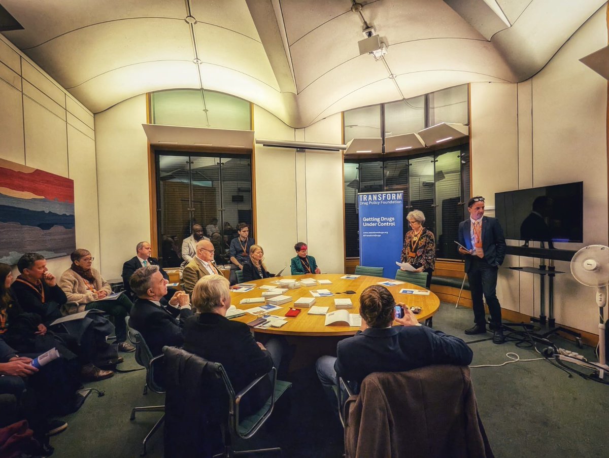 Policy makers from across the political spectrum gathered in Westminster for the launch of Transforms new *High Returns* report this week

Public finance is a language they all understand; legal cannabis tax is worth over £1bn a year (all currently accruing to organised crime)👇