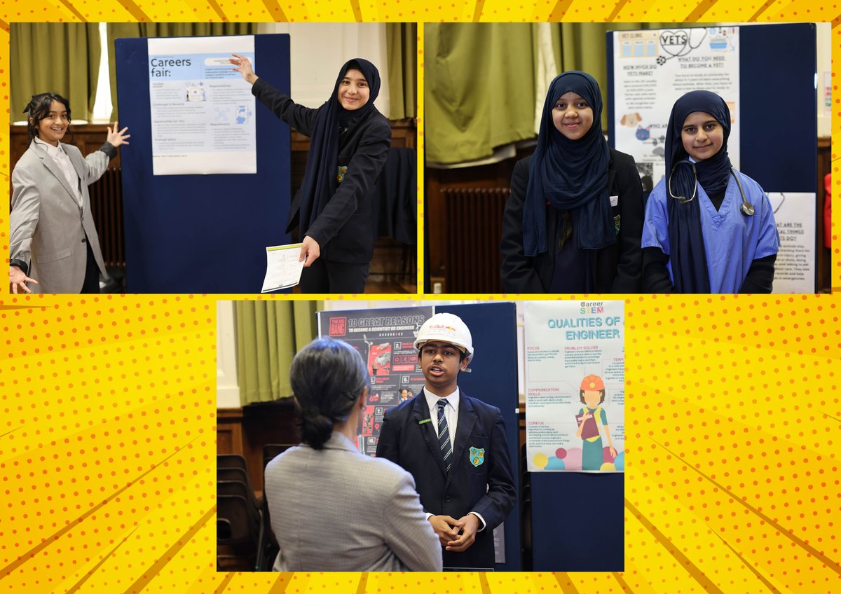 Knowledgeable students shone at our Careers Week fair! Staffing stands &amp; sharing career paths, they guided their peers through an interactive quiz. #NationalCareersWeek