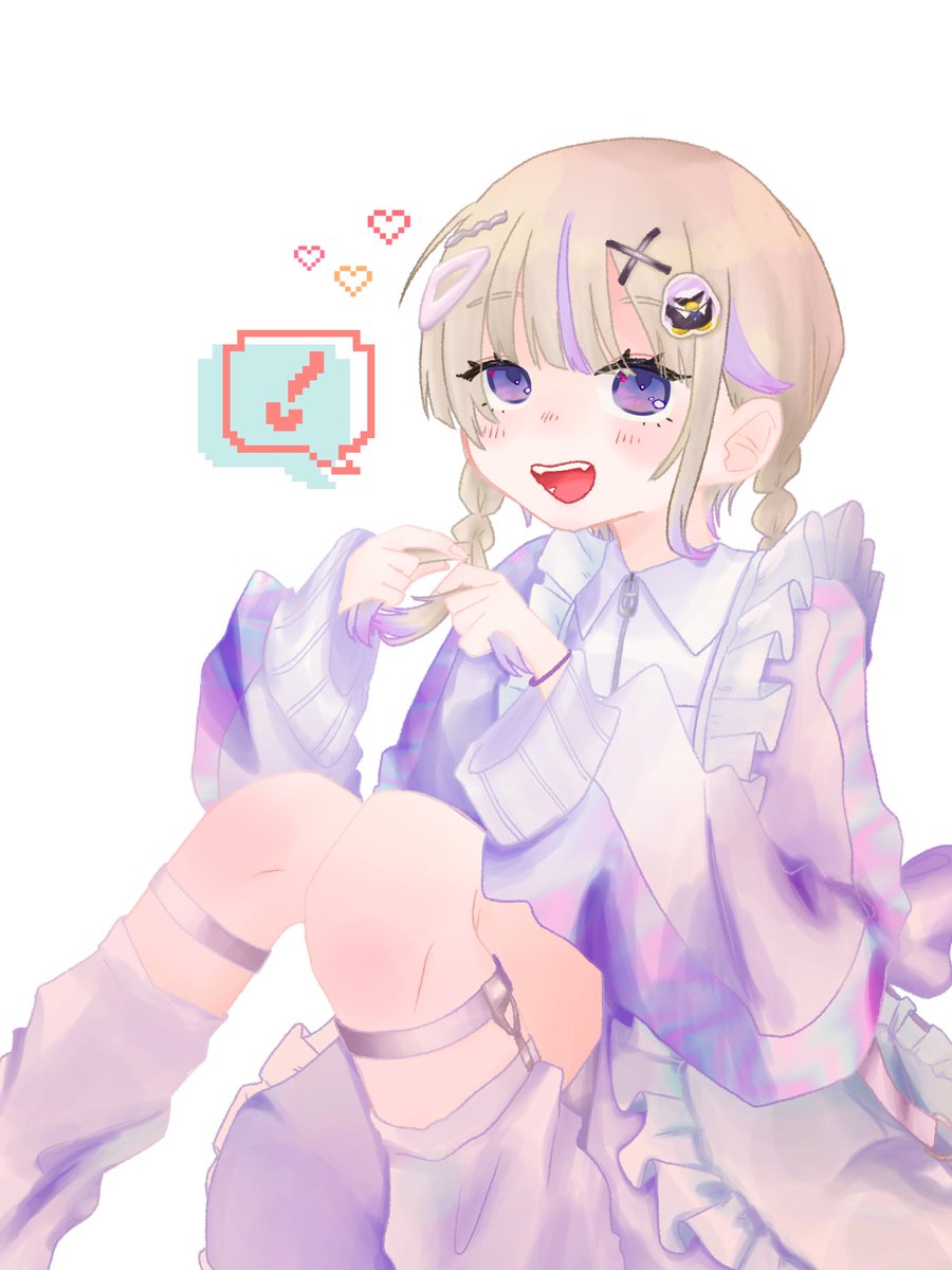 #はじめ武勇伝
みつあみしてるコラボカフェばんちょー🍚