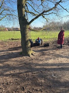 NectonFS's tweet image. The sunshine continued for more pancakes with our afterschool club. Climbing and swinging, then enjoying some communal time with conversations about spring in between mouthfuls of yummy pancakes.