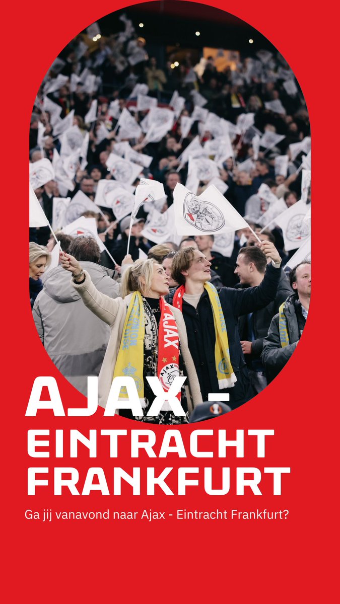 Ga jij vanavond naar Ajax - Eintracht Frankfurt in de ArenA? ⚽ Lees dan alle bezoekersinformatie via onze website: johancruijffarena.nl/kalender/39623…