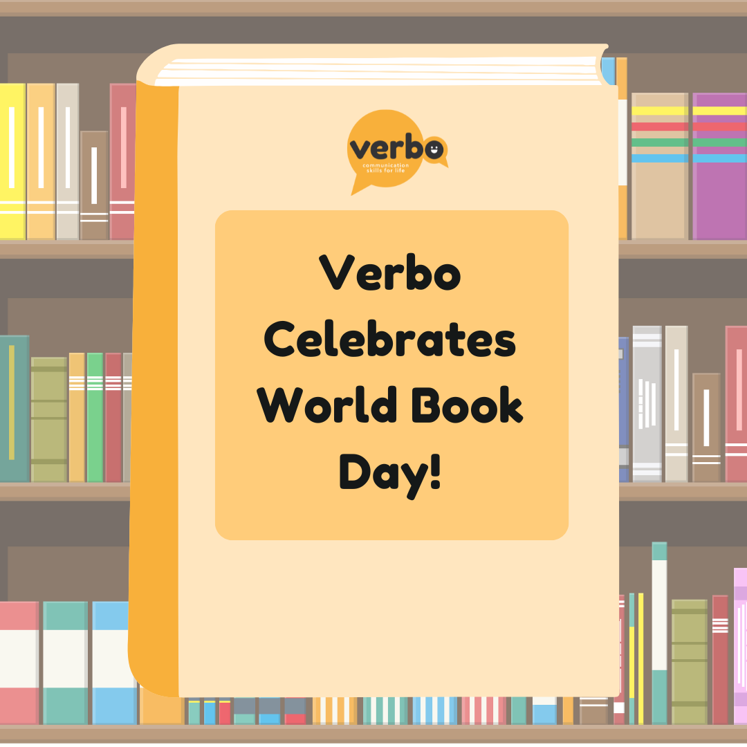 verbo_app's tweet photo. Verbo Celebrates #WorldBookDay!
Reading is a gateway to confidence &amp; exploration. For those with SLCN, it can be tricky.

Tips:
• Use visuals (pics/symbols)
• Explore new words (create word web)
• Try alternatives (audiobooks, acting)

Which book are you most excited to share? https://t.co/lL2gmcnhXr