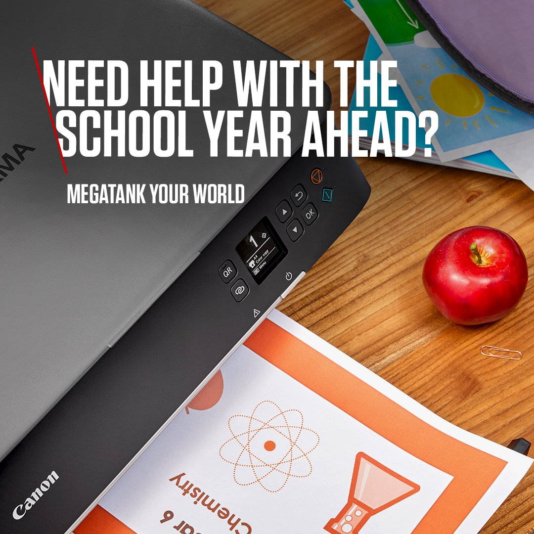 CanonRSA's tweet image. Use our cost-effective MegaTank printers to give you the support you need for the school year ahead.​ 

Click the link to find out more: canon.co.za/printers/refil…  

#CanonRSA #MegaTank #MegaTankPrinter #BackToSchool