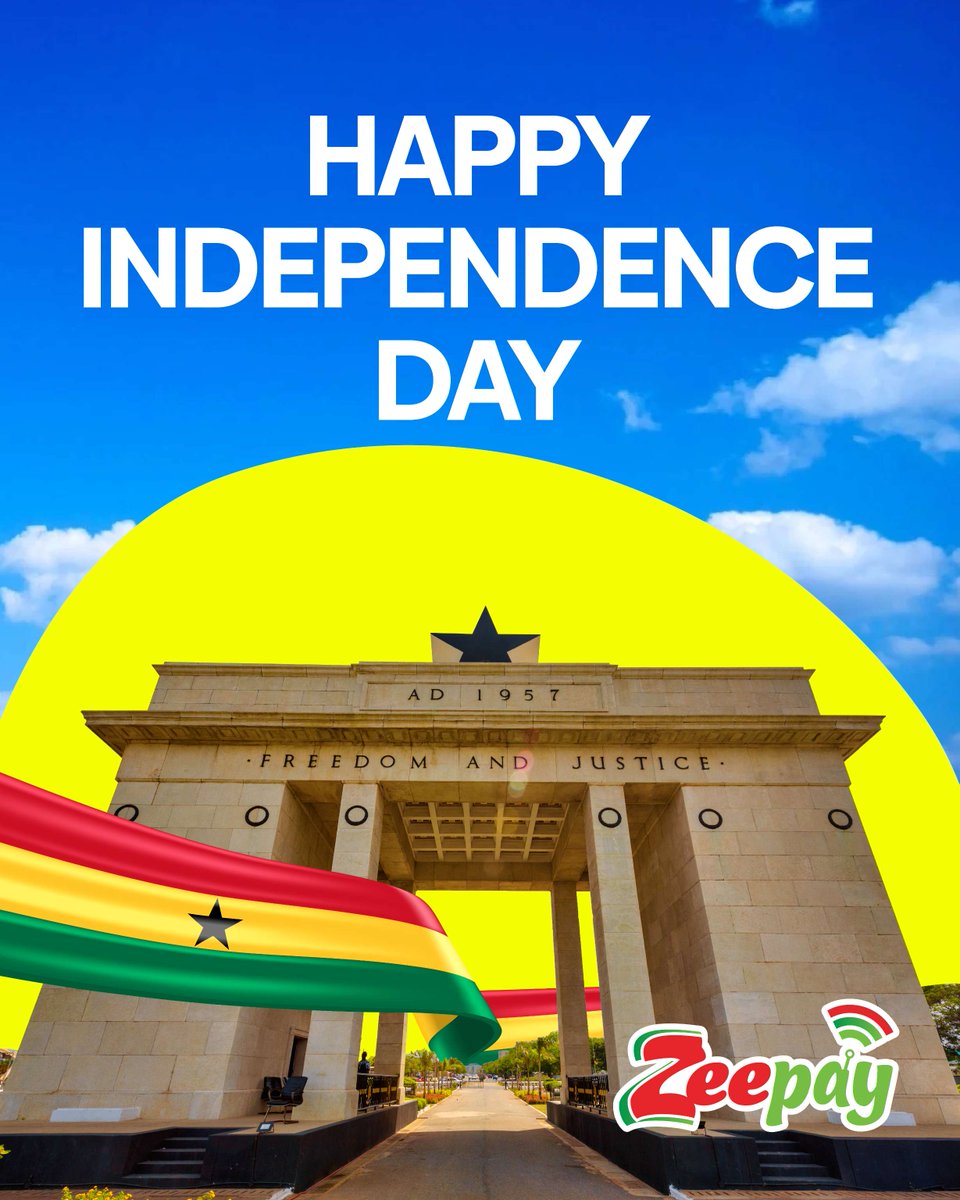 68 years of freedom, and counting! Happy Independence Day, Ghana! 

 #GhanaAt68 #Zeepay
