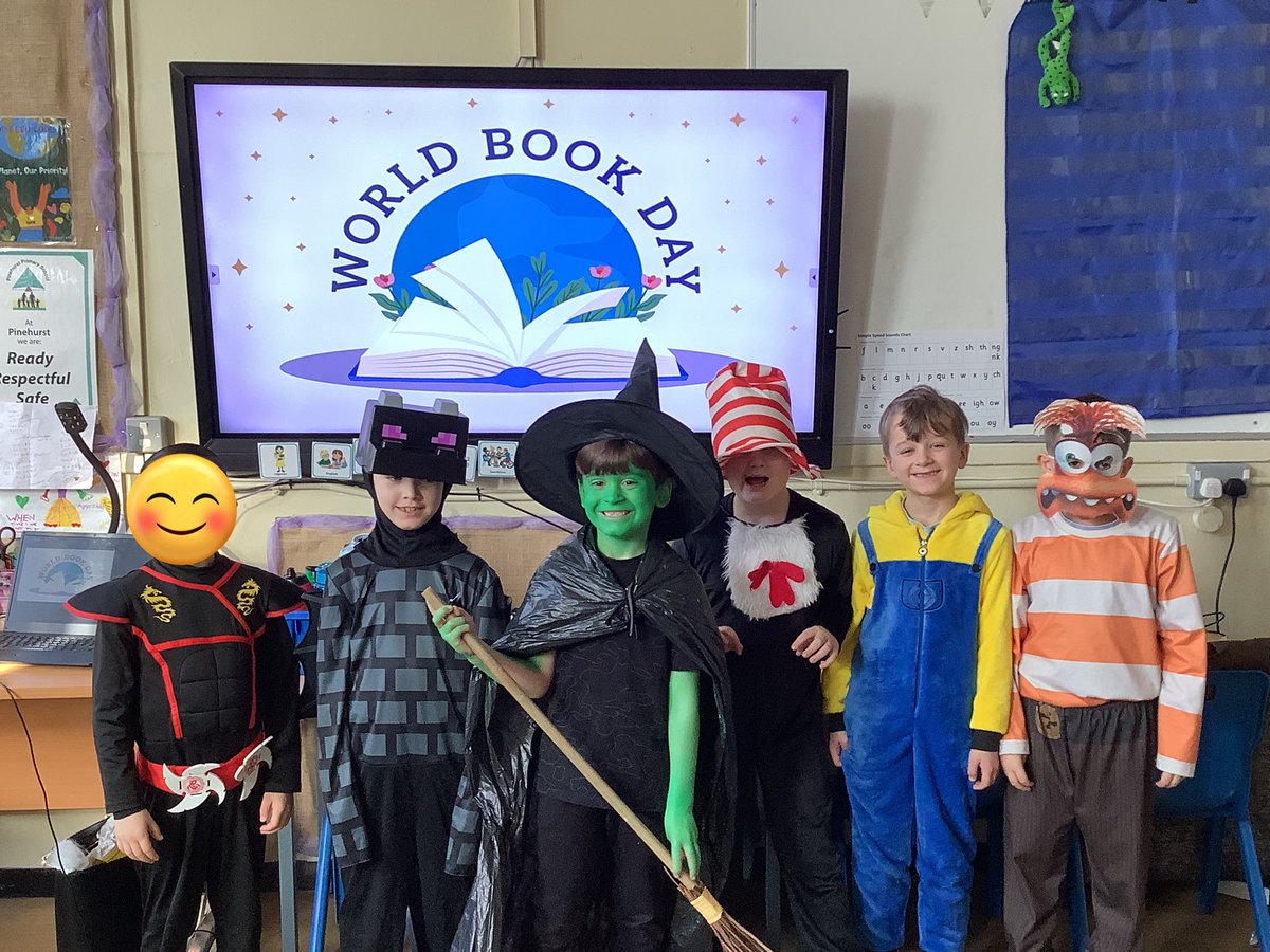 MissWhitehead7's tweet photo. An amazing effort from Yew Class today with their World Book Day costumes! @PinehurstP https://t.co/qQGaSH0wUb
