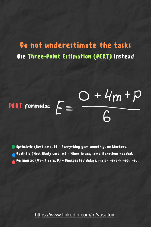 vusatui_dev's tweet photo. https://t.co/wQvlj8Wj8c

#SoftwareDevelopment #Productivity #ProjectManagement #TaskEstimation #PERTMethod #TimeManagement #Leadership #TechLeadership #SoftwareEngineering #Agile #Scrum #TeamManagement #WorkSmart #Planning #DevLife #DevelopmentProcess #CodingBestPractices https://t.co/cgvPF0fyXH