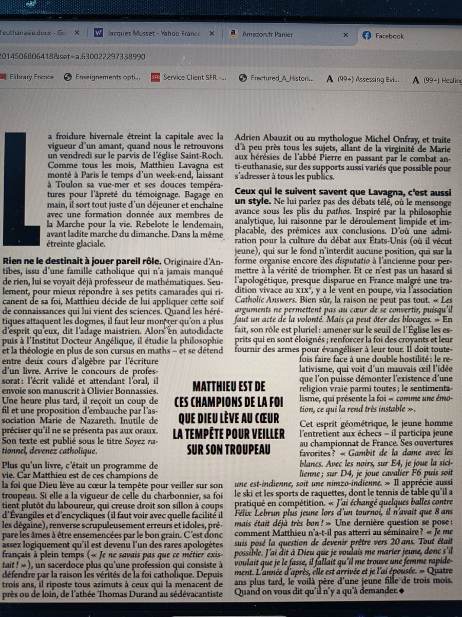 Article très sympa paru dans l'incorrect !
