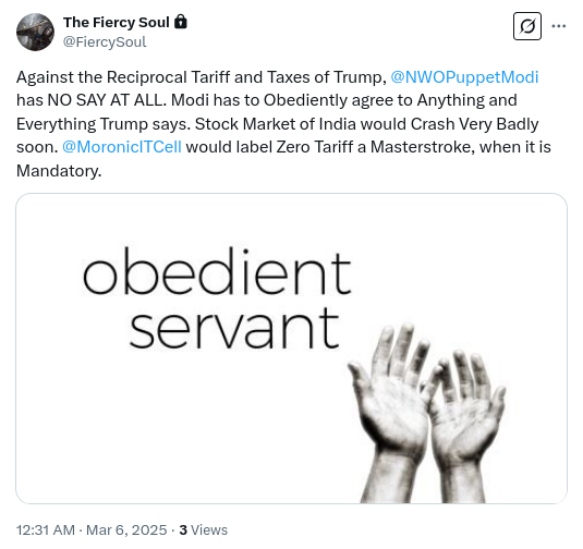 No Say At All tweet media