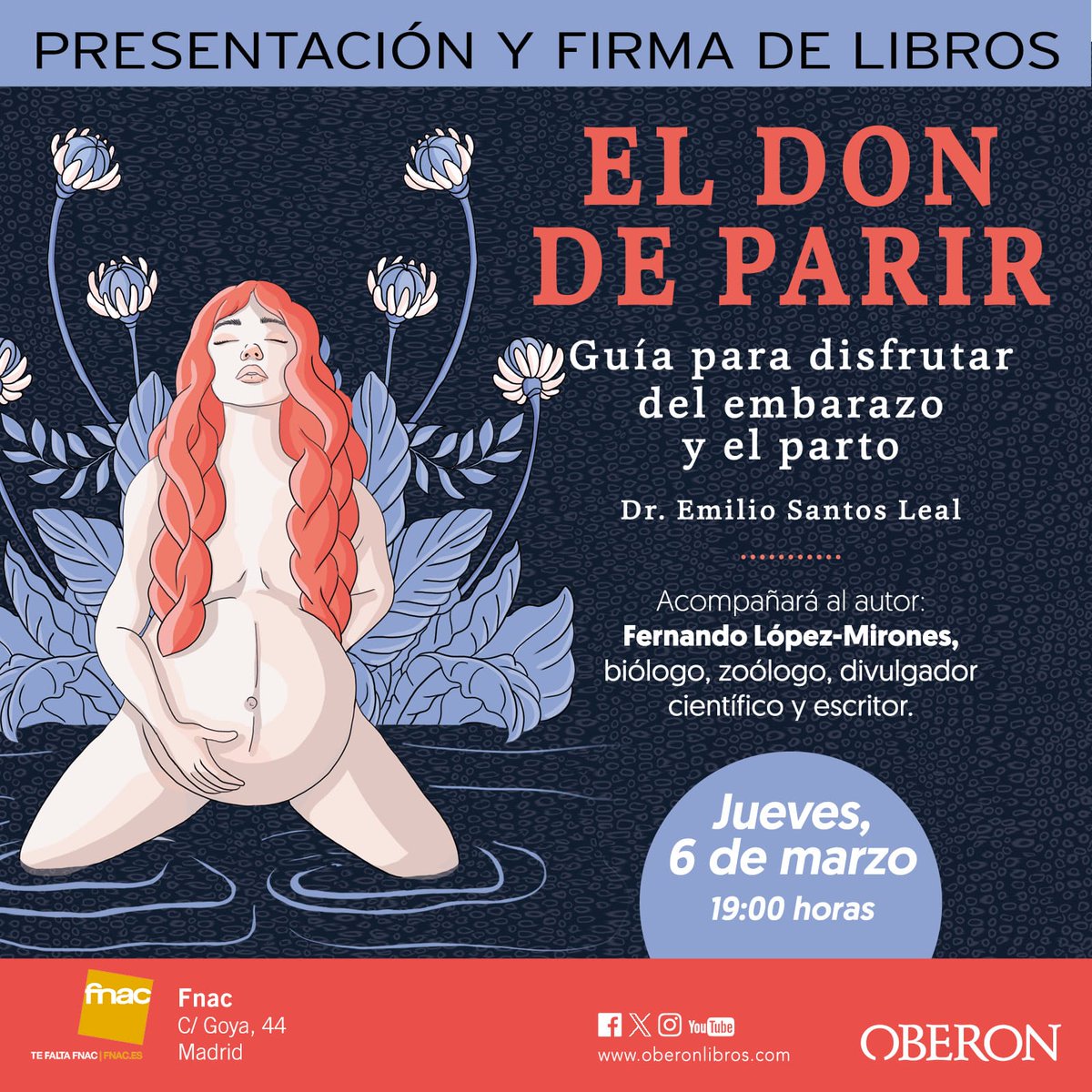 Difundid la presentación hoy porque el libro “El don de parir” es imprescindible para todas aquellas parejas que deseen saber la verdad desconocida sobre el parto normal en la especie humana. Y COMPRADLO  (Amazon, FNAC, Corte Inglés, Casa del Libro, etc)
