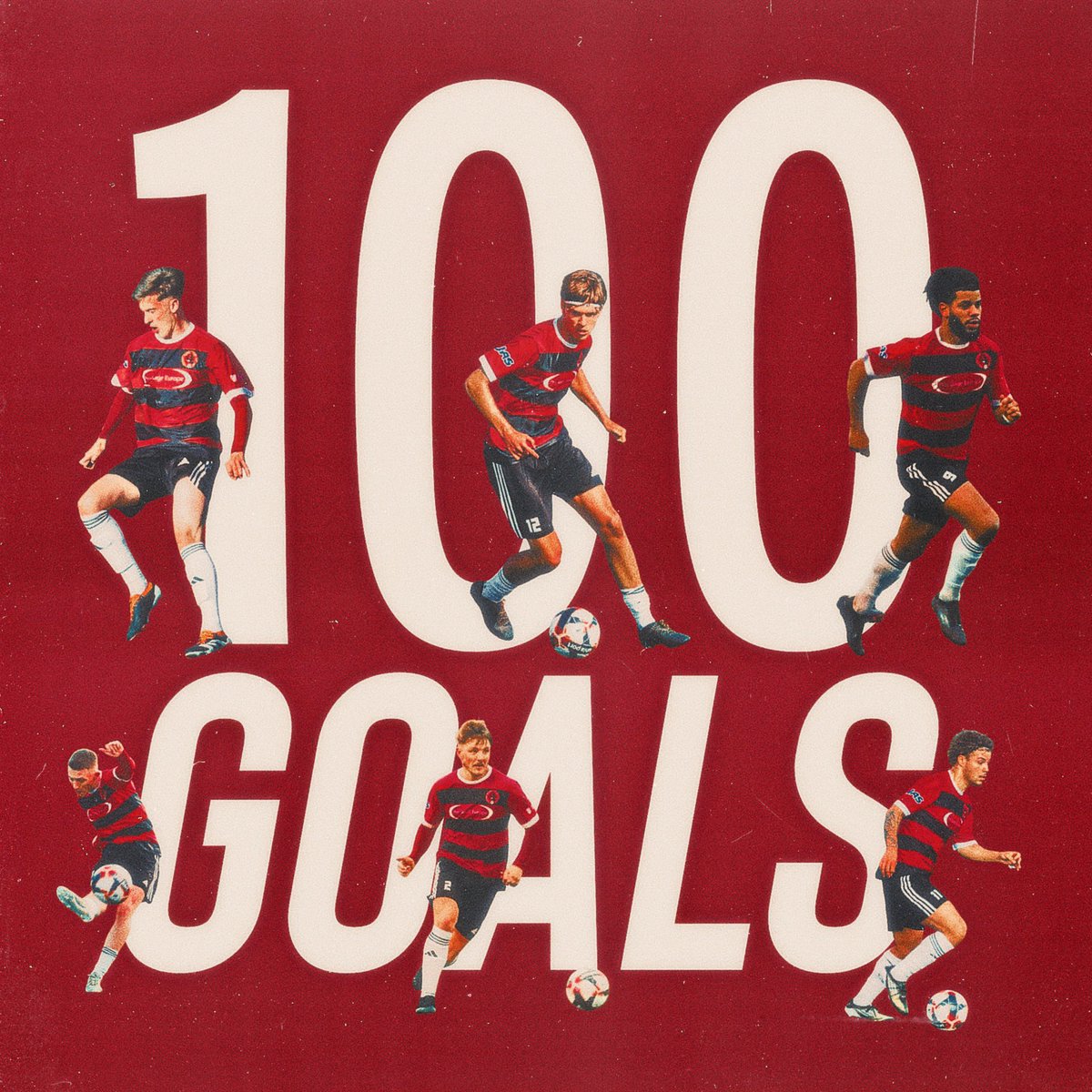 With the addition of the three goals last night including two from the Under18s! We reached 100 goals this season! 

It was Oscar Kruczkiewicz who secured the 100th!!! 

🔴⚫️