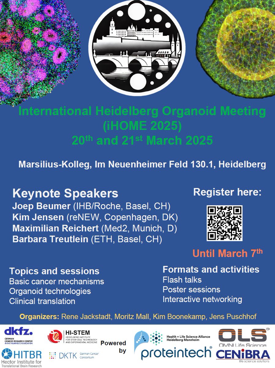 Jens Puschhof (@jenspuschhof) on Twitter photo Just 2 days left to secure one of the last 5 spots for the “International Heidelberg #Organoid Meeting (#iHOME2025)” (20+21 March 2025) at <a href="/DKFZ/">DKFZ</a>, powered by <a href="/Proteintech/">Proteintech Group</a> <a href="/CenibraG/">Cenibra GmbH</a> <a href="/OLS_omni/">OLS OMNI LifeScience</a> <a href="/ResearchLifesci/">Health + Life Science Alliance Heidelberg Mannheim</a> : lnkd.in/ejVVms5N Just 2 days left to secure one of the last 5 spots for the “International Heidelberg #Organoid Meeting (#iHOME2025)” (20+21 March 2025) at <a href="/DKFZ/">DKFZ</a>, powered by <a href="/Proteintech/">Proteintech Group</a> <a href="/CenibraG/">Cenibra GmbH</a> <a href="/OLS_omni/">OLS OMNI LifeScience</a> <a href="/ResearchLifesci/">Health + Life Science Alliance Heidelberg Mannheim</a> : lnkd.in/ejVVms5N