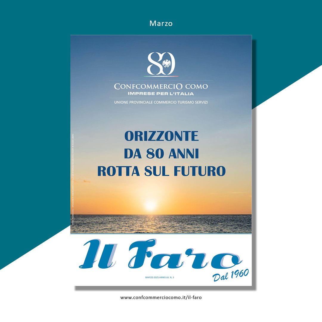Il Faro di marzo è online! Sfoglialo ora: buff.ly/dYEle1D

In questo numero parliamo di:

✅ Evento Orizzonte #desertificazione commerciale #80anni
✅ Legionella #attivitaricettive #controllilegionella

….e molto altro ancora!

#ilfaro #commercio #turismo #servizi