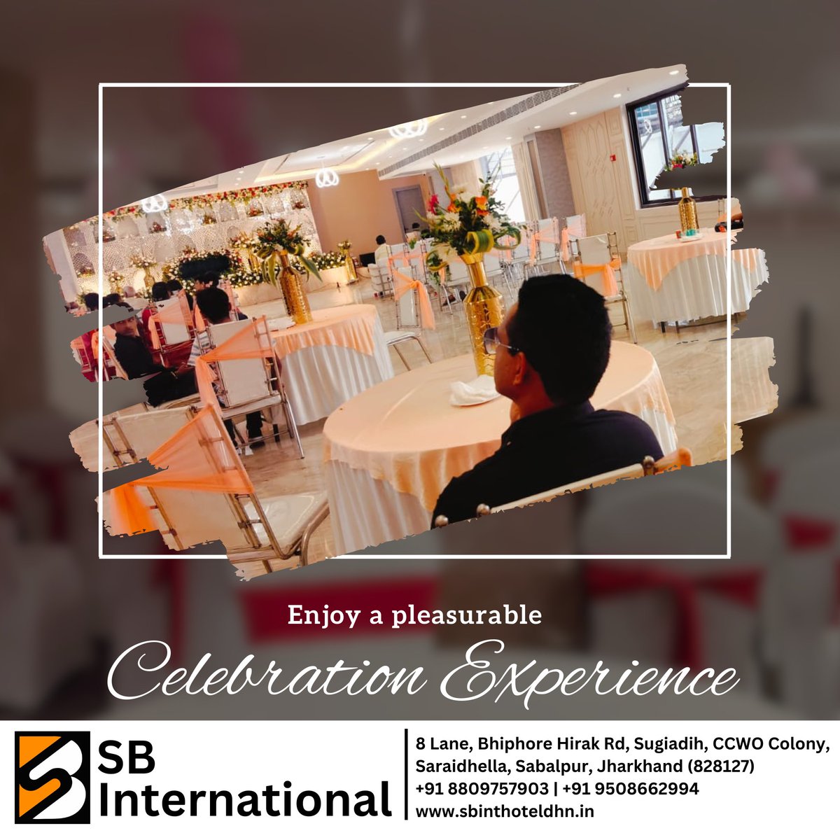 internatio30724's tweet photo. Celebrate life's special moments in style!

#sbinternational #luxurycelebrations #eventperfection #unforgettablemoments #partyinstyle #elegantevents #dhanbadcelebrations #eventplanners #prideandflavors #hotelsbinternational #sbinternationaldhanbad https://t.co/k3qF9UxpYF