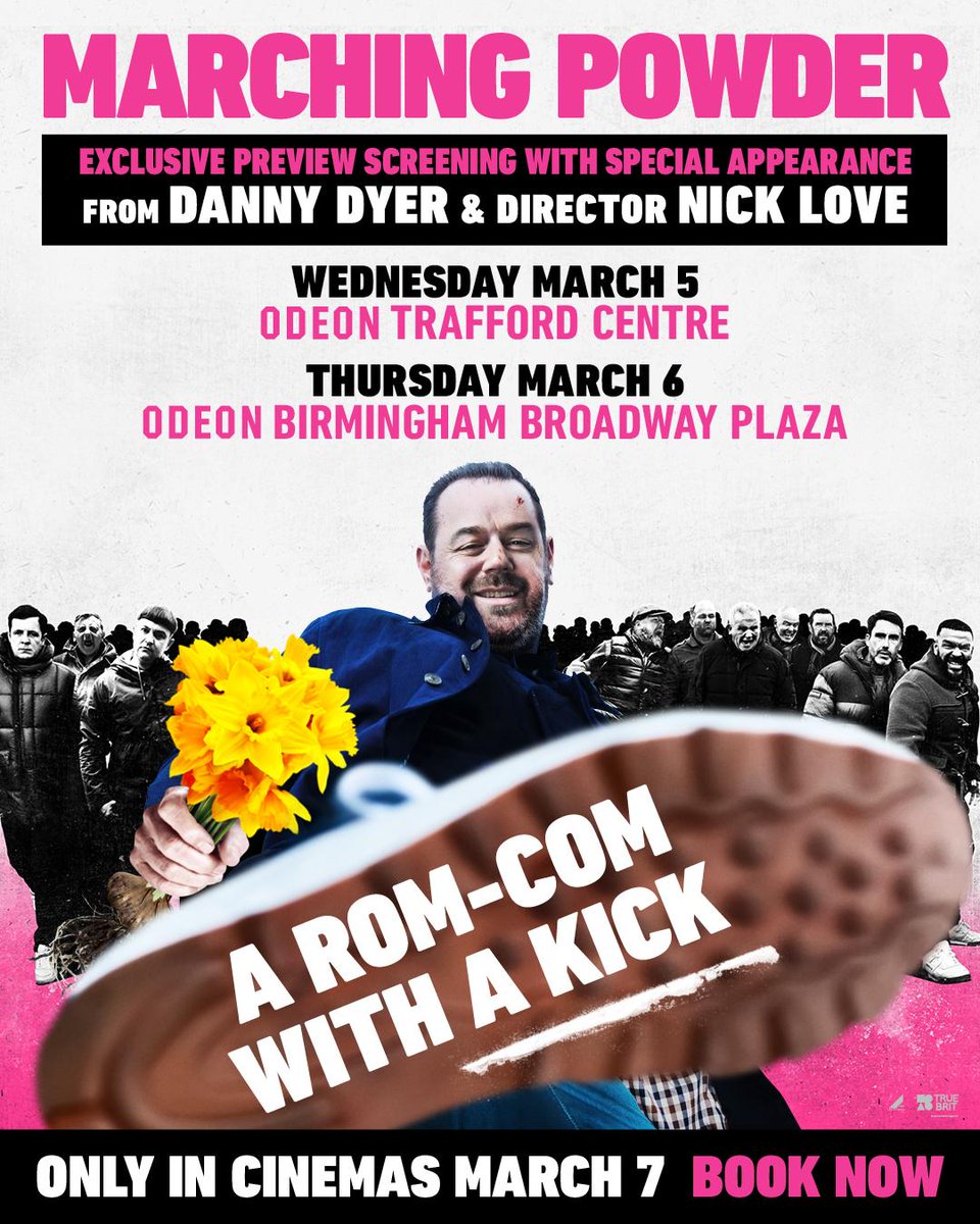 📢  BIRMINGHAM SCREENING TONIGHT 📢  Join us for an exclusive preview screening of MARCHING POWDER in Birmingham with special appearance from Danny Dyer and Director Nick Love.
Book it now 👉 odeon.co.uk/films/marching…