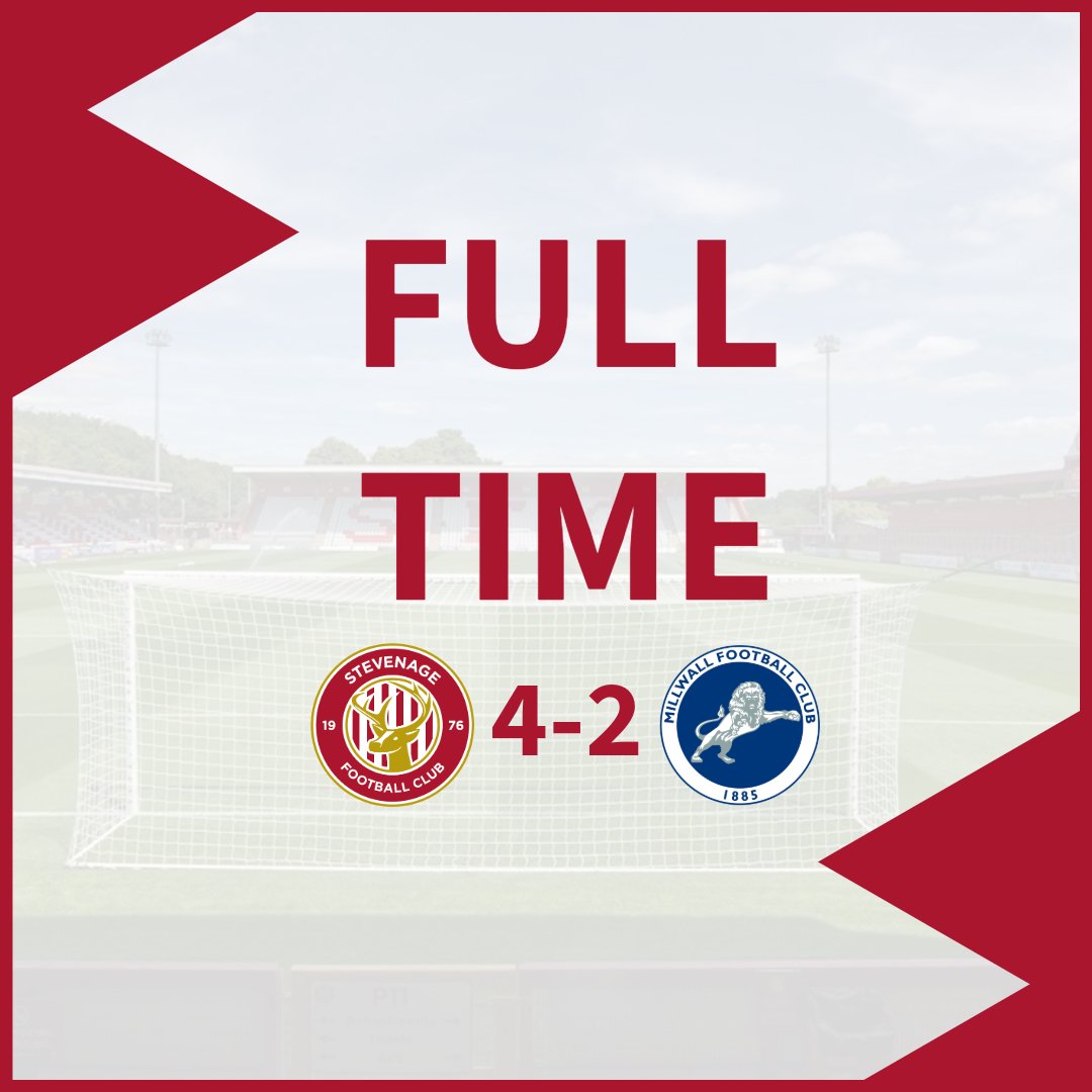 WEDNESDAY MATCH RESULTS  

The full-time results from this weeks fixtures against <a href="/Millwall_MCT/">Millwall Community Trust</a>  &amp; <a href="/PompeyITC/">Pompey in the Community</a>  

#StevenageFC  #MatchDay  #playerdevelopment #matchresults #finalscore #teamwork #winners